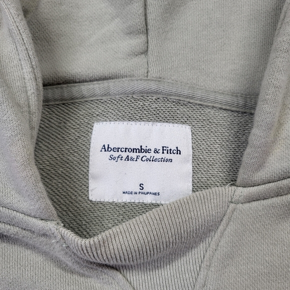 Abercrombie & Fitch Soft A&F Cropped Sunday Hoodie Sage Green - Picture 4 of 11